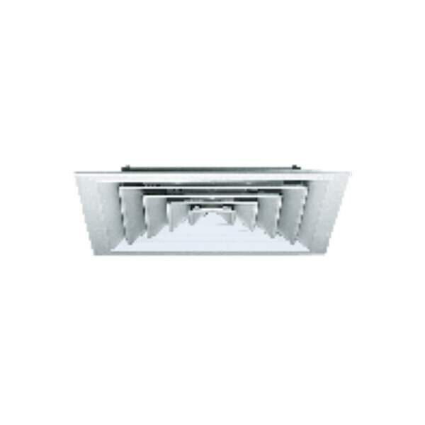 Aldes sf 704 - 375 x 375 mm - diffuseur aluminium carré à noyau amovible - Aldes - 11051551