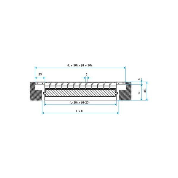 Aldes plénum piquage côté -  800 x 150 / 2 x 160 mm - Aldes - 11053675