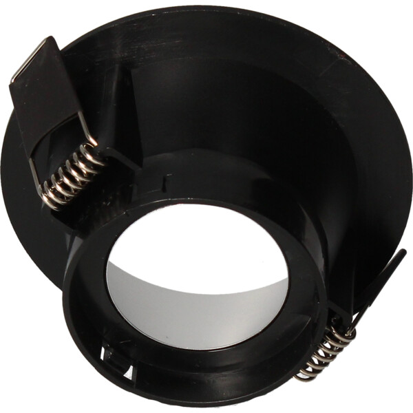 Collerette naxos fixe ø88 ip20 pour lampe ø50/noir&argent - Arlux - 731777