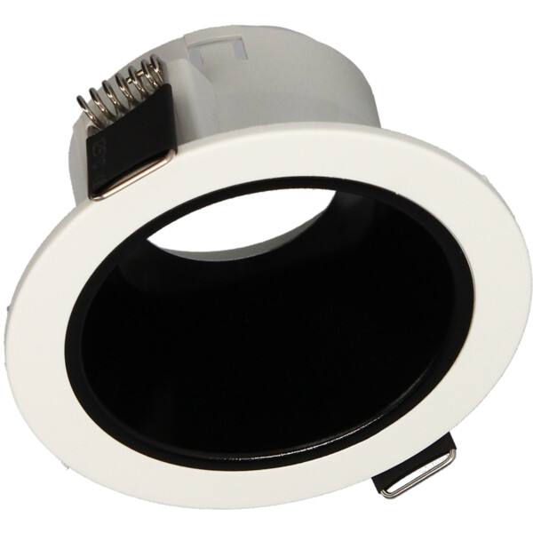 Collerette naxos fixe ø88 ip20 pour lampe ø50/blanc&noir - Arlux - 731779