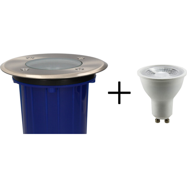Spot Rond Inox Enterré GU10 5 W 3000 K 350 lm Ø 120 mm TULIP Arlux - Arlux - 500145
