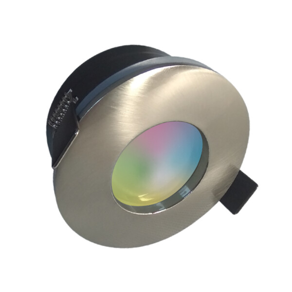 Spot Smart Acier GU10 LED 5 W RGB+Blanc Dynamique 350 lm Ø 82 mm AMBER Arlux - Arlux - 731444