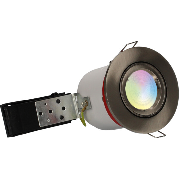 Spot Smart Acier Orientable GU10 LED 5 W RGB+Blanc Dynamique 380 lm Ø 100 mm BIRDY Arlux - Arlux - 731598