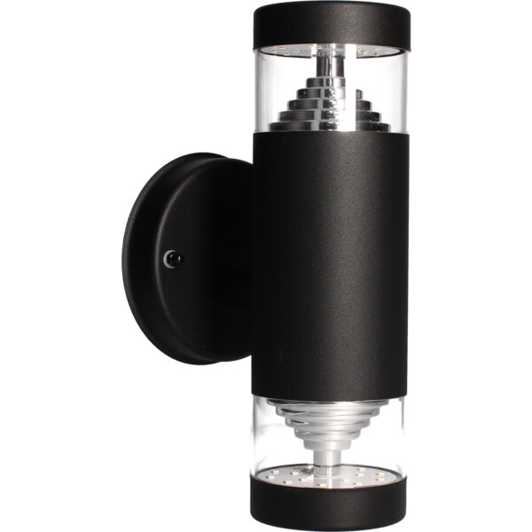 Applique bidirectionnelle LED Arlux Castellane IP54 9W 3000K 1000lm acier - Arlux - 111356