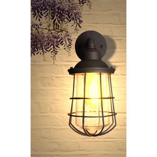 Applique descendante LED Arlux London IP44 7W 2700K 800lm anthracite - Arlux - 111708