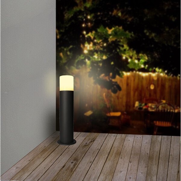 Borne Anthracite 40 cm IP44 E27 60 W max LENA Arlux - Arlux - 117104