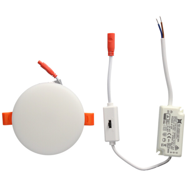 Spot encastré Blanc Rond Ø 100 mm LED 10 W 1000 lm ONYX FRAMELESS Arlux – Température de Couleur Réglable à 3 Niveaux - Arlux - 731650
