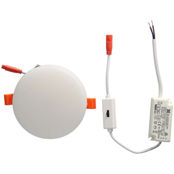 Spot encastré Blanc Rond Ø 120 mm LED 15 W 1500 lm ONYX FRAMELESS Arlux – Température de Couleur Réglable à 3 Niveaux - Arlux - 731652