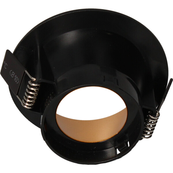 Collerette naxos fixe ø88 ip20 pour lampe ø50/noir&or - Arlux - 731776