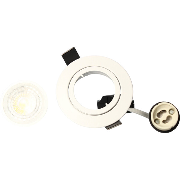 Spot encastré LED GU10 Arlux SPT201 5W 4000K 380lm blanc orientable - Arlux - 950038