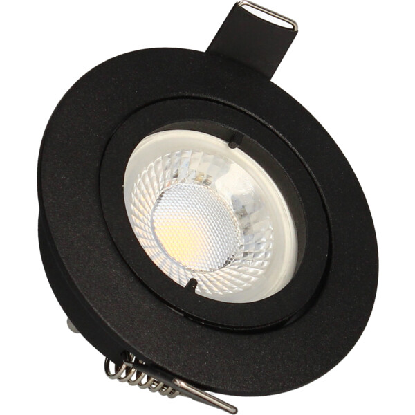 Spot encastré LED GU10 Arlux SPT201 5W 4000K 380lm noir orientable - Arlux - 950042