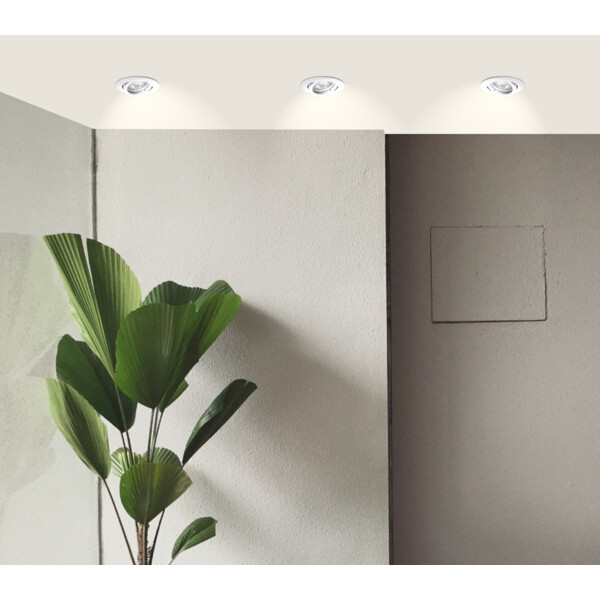 Spot encastré LED GU10 Arlux SPT202 5W 4000K 400lm blanc orientable - Arlux - 950062
