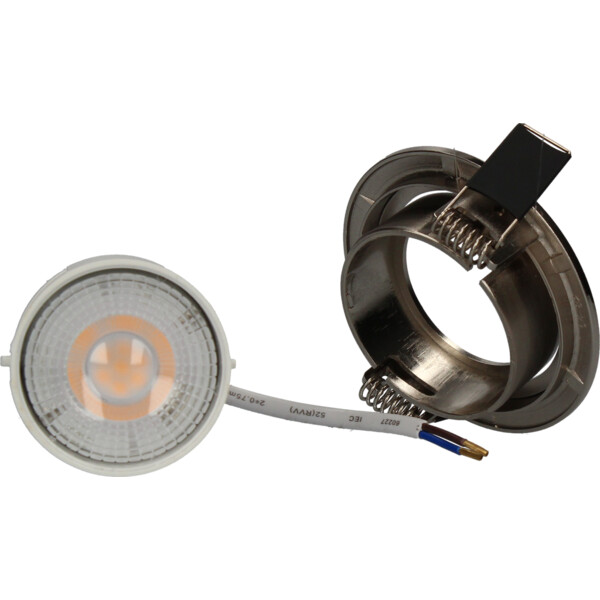 Kit de Spot encastré Acier Orientable Module LED 5 W 2700 K 400 lm Ø 82 mm SPT202 Arlux - Arlux - 950064