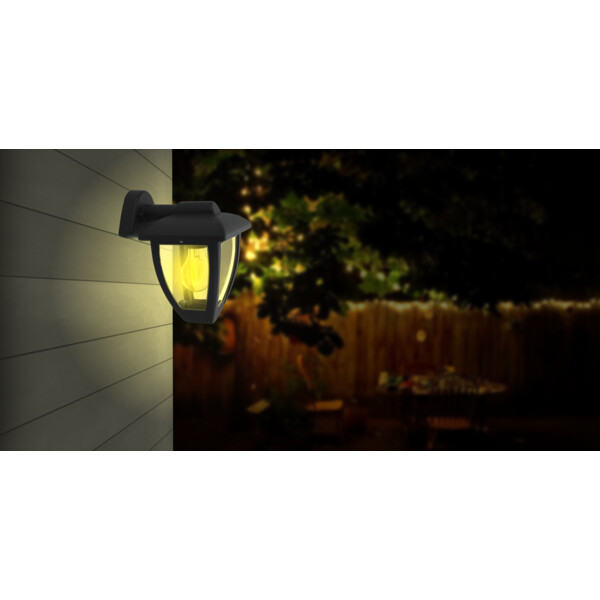 Applique descendante E27 Arlux Robin IP44 60W max. anthracite - Arlux - 111881