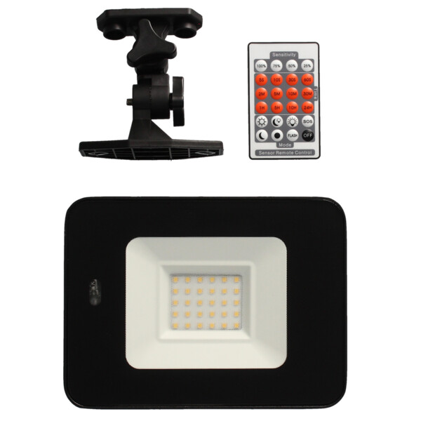 Projecteur pearl détect. rf 30w/4000k/2550lm/noir - Arlux - 200506