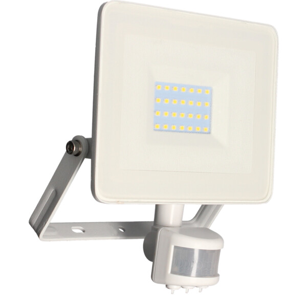 Projecteur Blanc avec Détecteur Infrarouge IP44 LED 20 W 4000 K 1500 lm FLD75 Arlux - Arlux - 950532