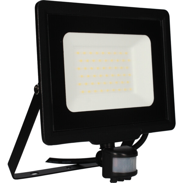 Projecteur Noir avec Détecteur Infrarouge IP44 LED 50 W 4000 K 4250 lm FLD85 Arlux - Arlux - 950570