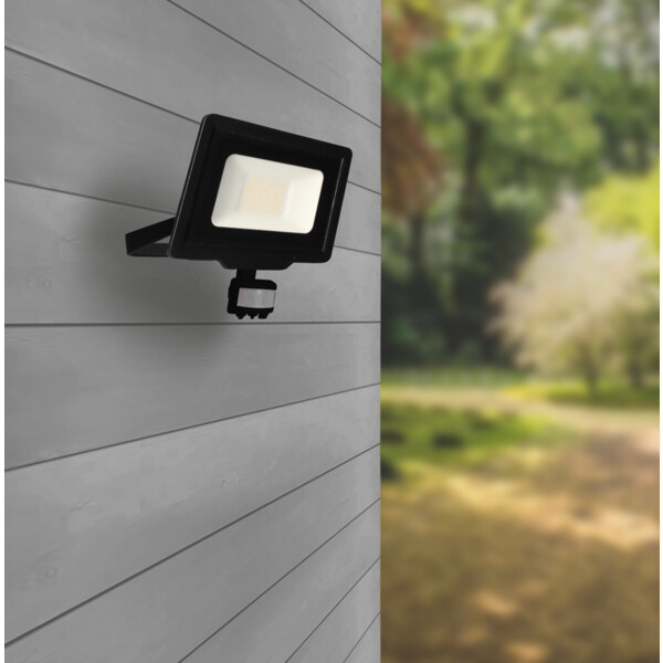 Projecteur Noir avec Détecteur Infrarouge IP44 LED 50 W 4000 K 4250 lm FLD85 Arlux - Arlux - 950570