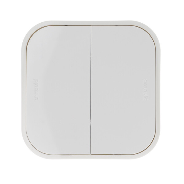 Double interrupteur ou va-et-vient Arnould Profil Eco Saillie - Blanc - Arnould - 54201