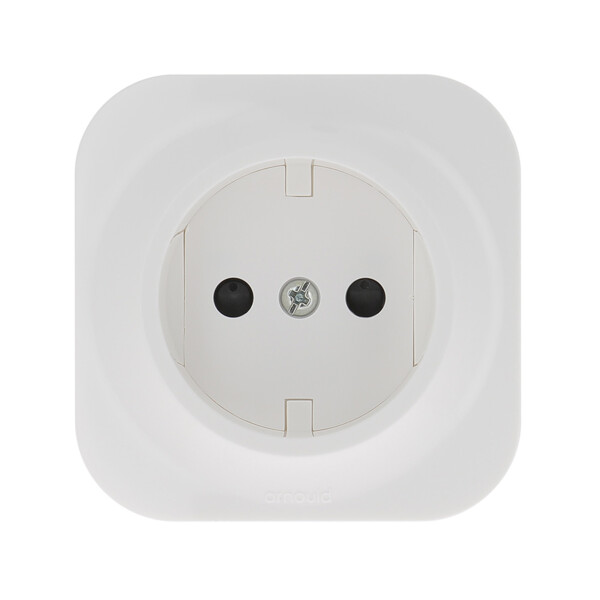 Prise de courant Arnould Profil Eco sans terre saillie - Blanc - Arnould - 54203
