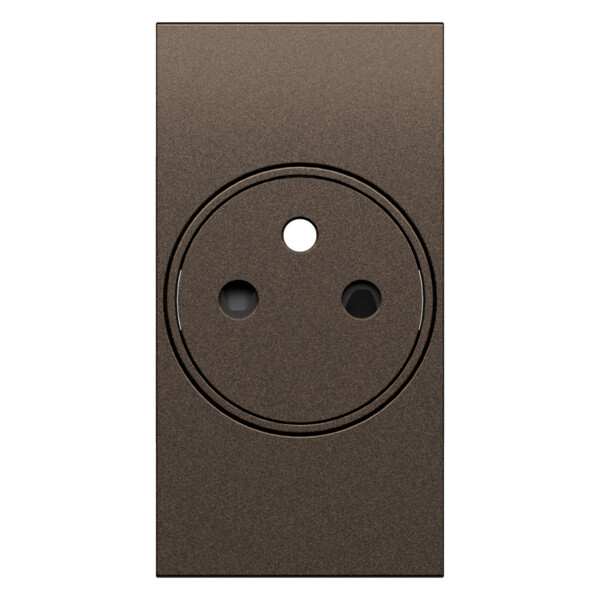 Prise de courant 2P+T Surface 2 modules Bronze - Living Now - Arnould - BTKB55F