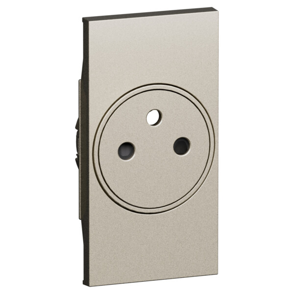 Prise de courant 2P+T Surface 2 modules Champagne - Living Now - Arnould - BTKC55F