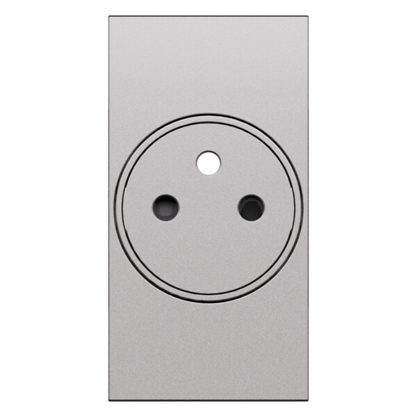 Prise de courant 2P+T Surface 2 modules Acier - Living Now - Arnould - BTKS55F