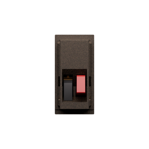 Prise haut-parleur Home Cinema Bronze - Living Now - Arnould - BTKB4294