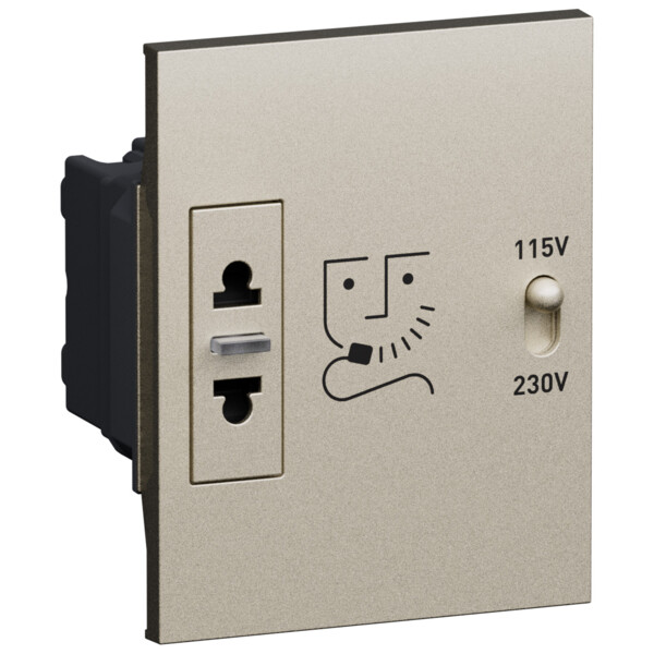 Prise rasoir blanc Champagne - Living Now - Arnould - BTKC4177