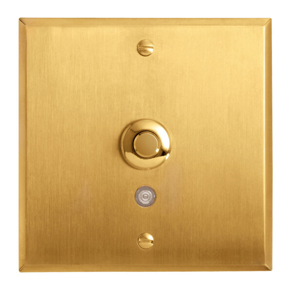 Poussoir lumineux Arnould ART mémoire or brossé - Arnould - 67211
