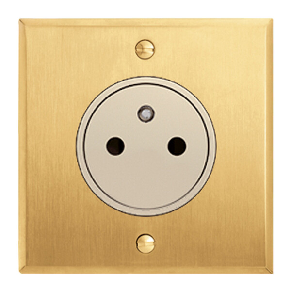 Art d'Arnould univers mémoire prise de courant 2P+T Surface 16A 250V - or brossé - Arnould - 67231