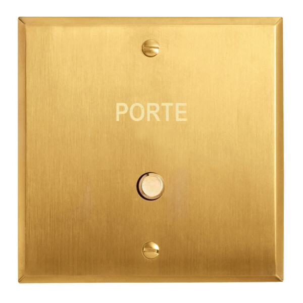 Guichet lumineux 'Porte' Arnould ART mémoire or brossé - Arnould - 67291