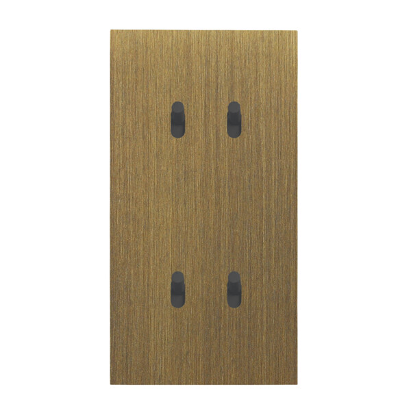Quatre va-et-vient grand carré double vertical Arnould ART épure bronze - Arnould - 67308
