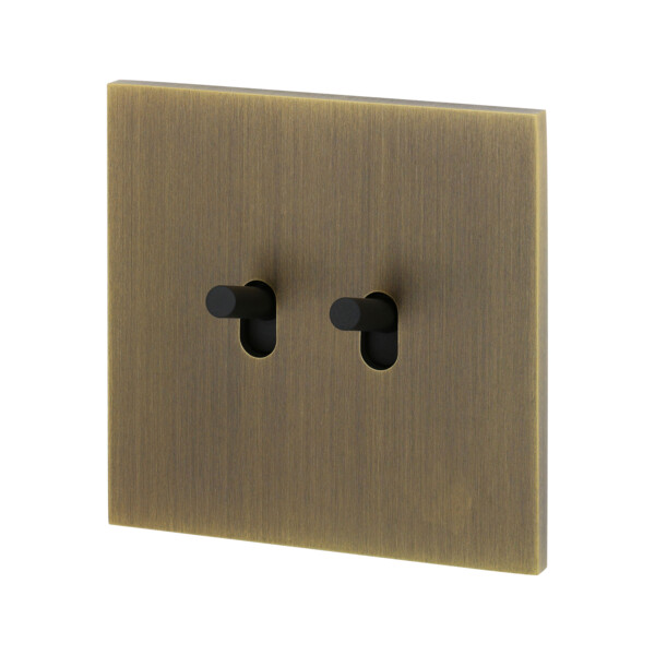 Double poussoir à levier Arnould ART épure bronze - Arnould - 67312