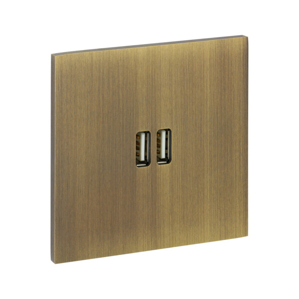 Module de charge Art d'Arnould univers Epure double USB 2400mA - bronze - Arnould - 67322