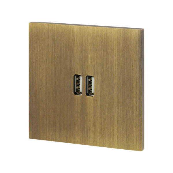 Module de charge Art d'Arnould univers Epure double USB 2400mA - bronze - Arnould - 67322