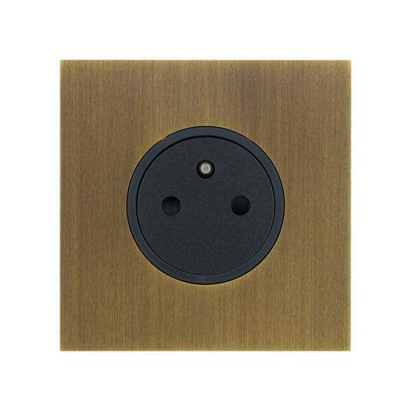 Art d'Arnould univers Epure prise de courant 2P+T 16A 250V - bronze - Arnould - 67331