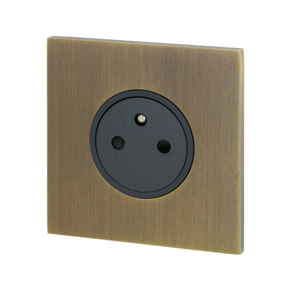 Art d'Arnould univers Epure prise de courant 2P+T 16A 250V - bronze - Arnould - 67331