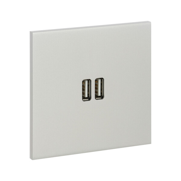 Art d'Arnould Epure chargeur double USB 1500 mA Acier brossé - Arnould - 67422