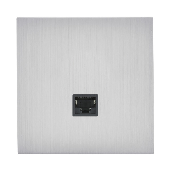 Prise RJ45 cat. 6 FTP Arnould ART épure acier brossé - Arnould - 67425