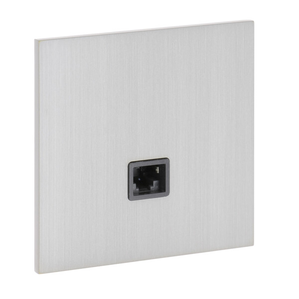 Prise RJ45 cat. 6 FTP Arnould ART épure acier brossé - Arnould - 67425