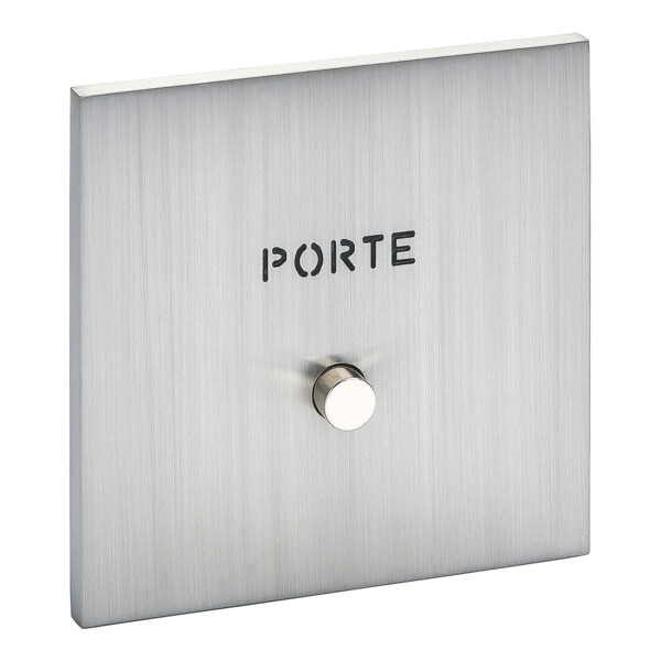 Guichet lumineux 'Porte' Arnould ART épure acier brossé - Arnould - 67491