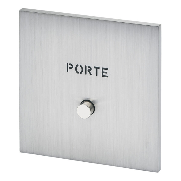 Guichet lumineux 'Porte' Arnould ART épure acier brossé - Arnould - 67491