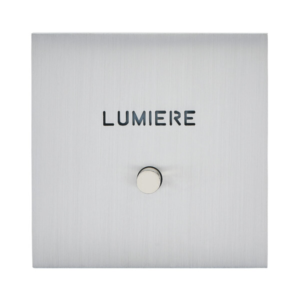 Guichet lumineux 'Lumière' Arnould ART épure acier brossé - Arnould - 67492