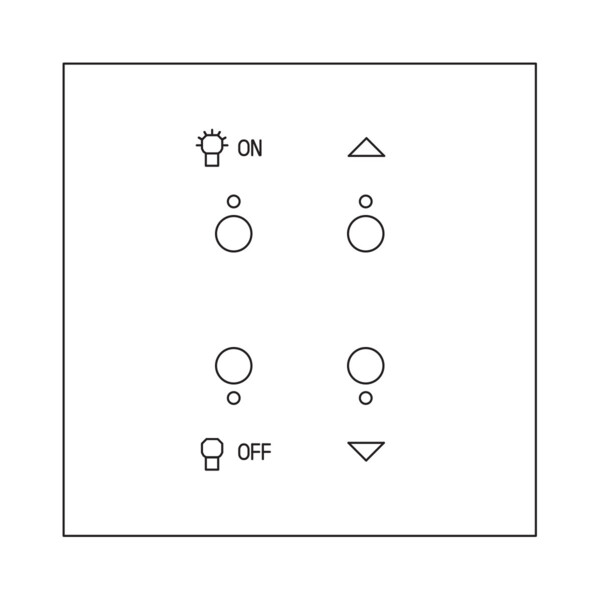 Commande My Home Lumière + volets Arnould ART épure acier miroir - Arnould - 67683