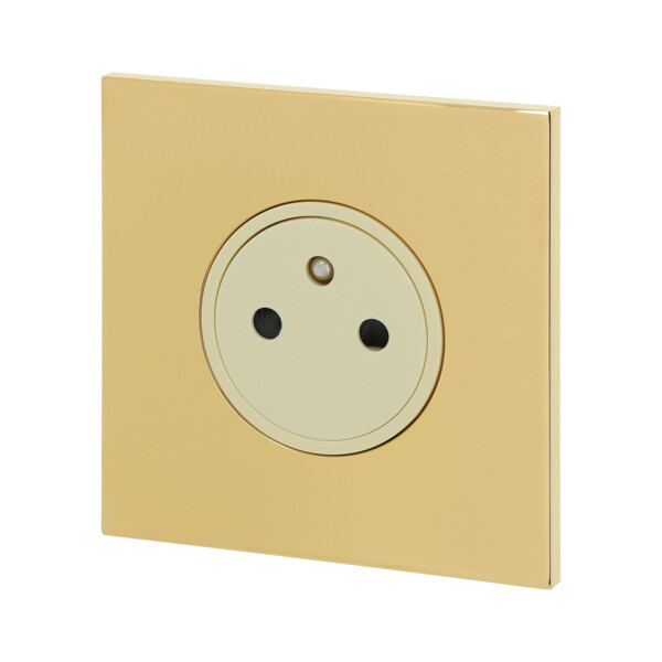 Prise 2 P+T Arnould ART épure or miroir - Arnould - 67731