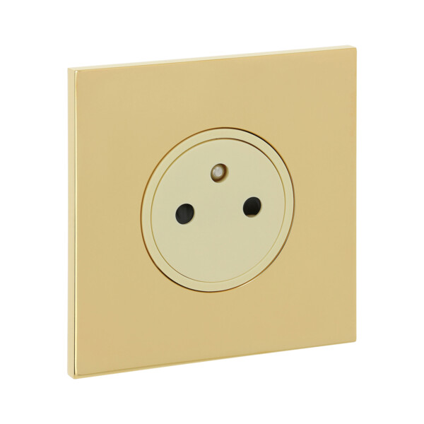 Prise 2 P+T Arnould ART épure or miroir - Arnould - 67731