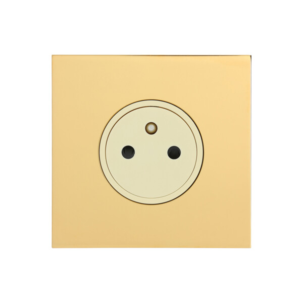 Prise 2 P+T Arnould ART épure or miroir - Arnould - 67731