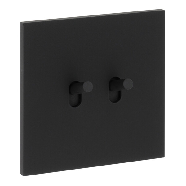 Double Va-et-Vient Noir Mat à Levier Cylindrique Epure Arnould - Arnould - 67802