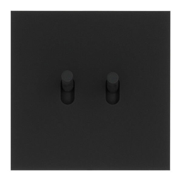 Double Va-et-Vient Noir Mat à Levier Cylindrique Epure Arnould - Arnould - 67802